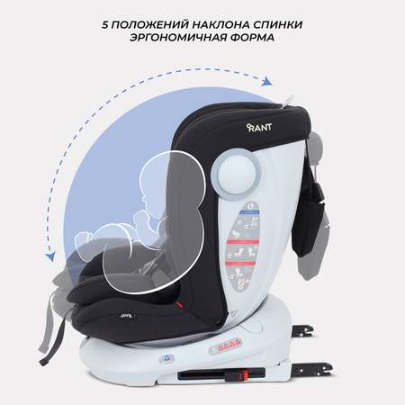 Автокресло Rant Drive Isofix 0+/1/2/3 (0-36 кг) черный