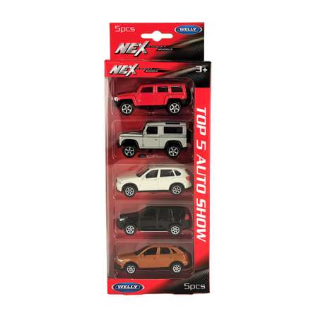 Автомобиль Welly Hummer набор из 5 штук 1:60