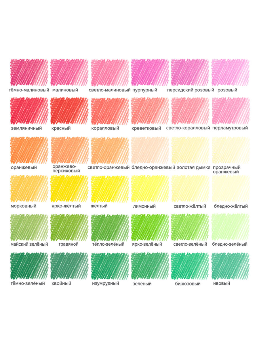 Карандаши цветные Brauberg 72 шт. - фото 16