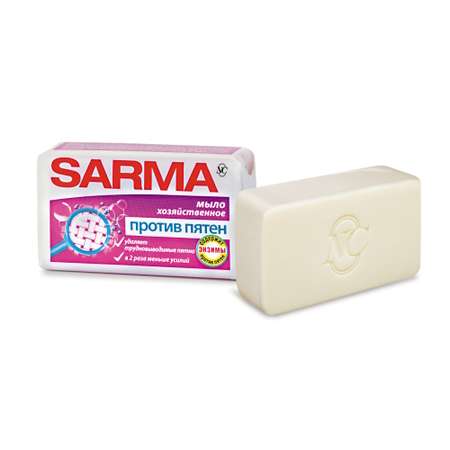 Мыло хозяйственное Sarma против пятен 140г