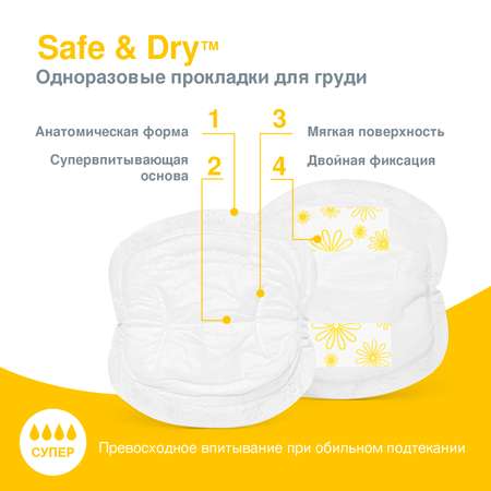 Прокладки Medela одноразовые грудные 60 шт
