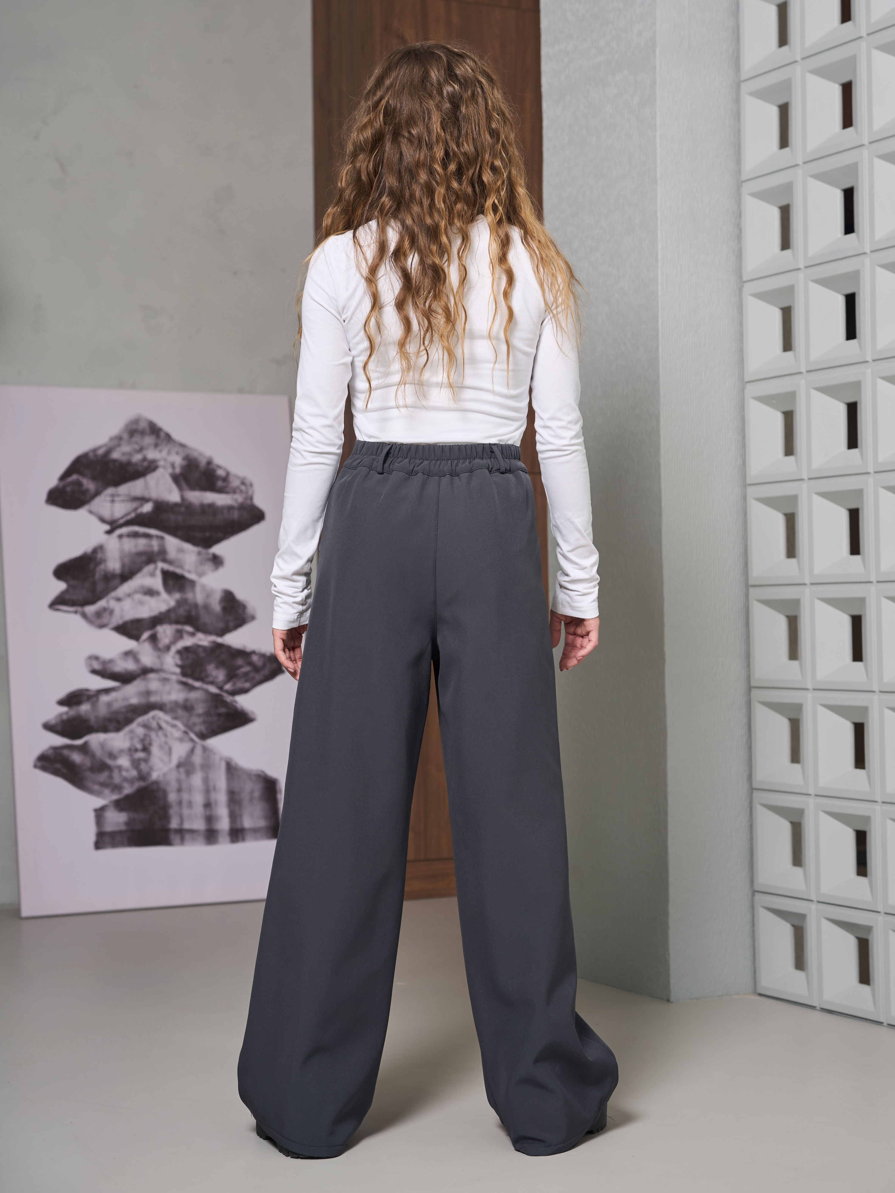 Брюки-палаццо СИНЯЯ МОДА WF1012-H39 - фото 13