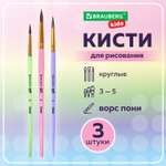 Кисть Brauberg 3 шт. (пони)