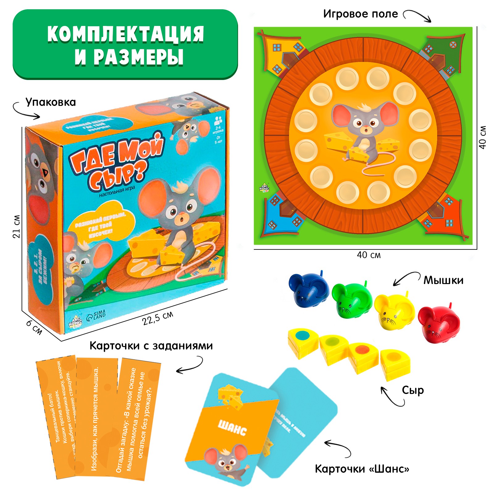 Настольная игра Лас Играс KIDS Где мой сыр - фото 3