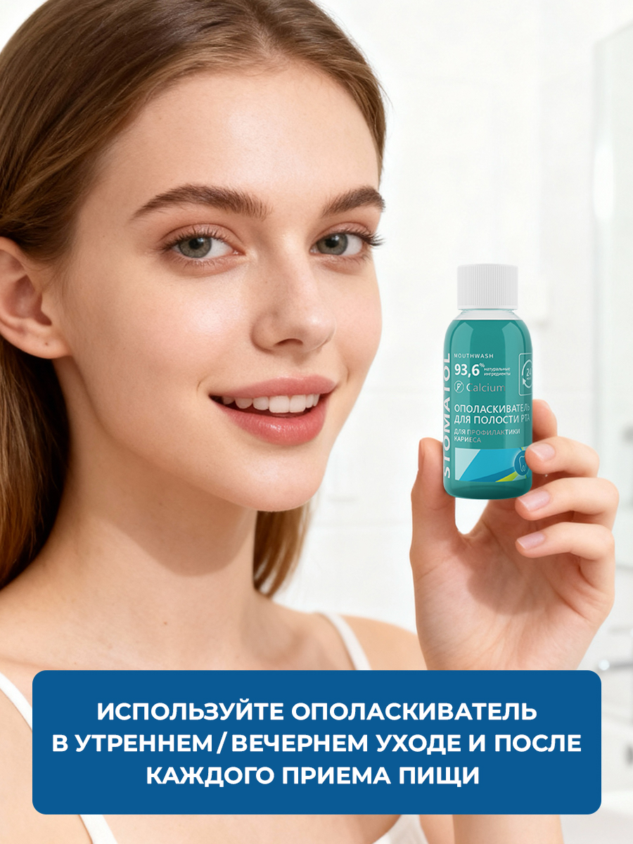 Ополаскиватель STOMATOL Calcium 50 мл - фото 5