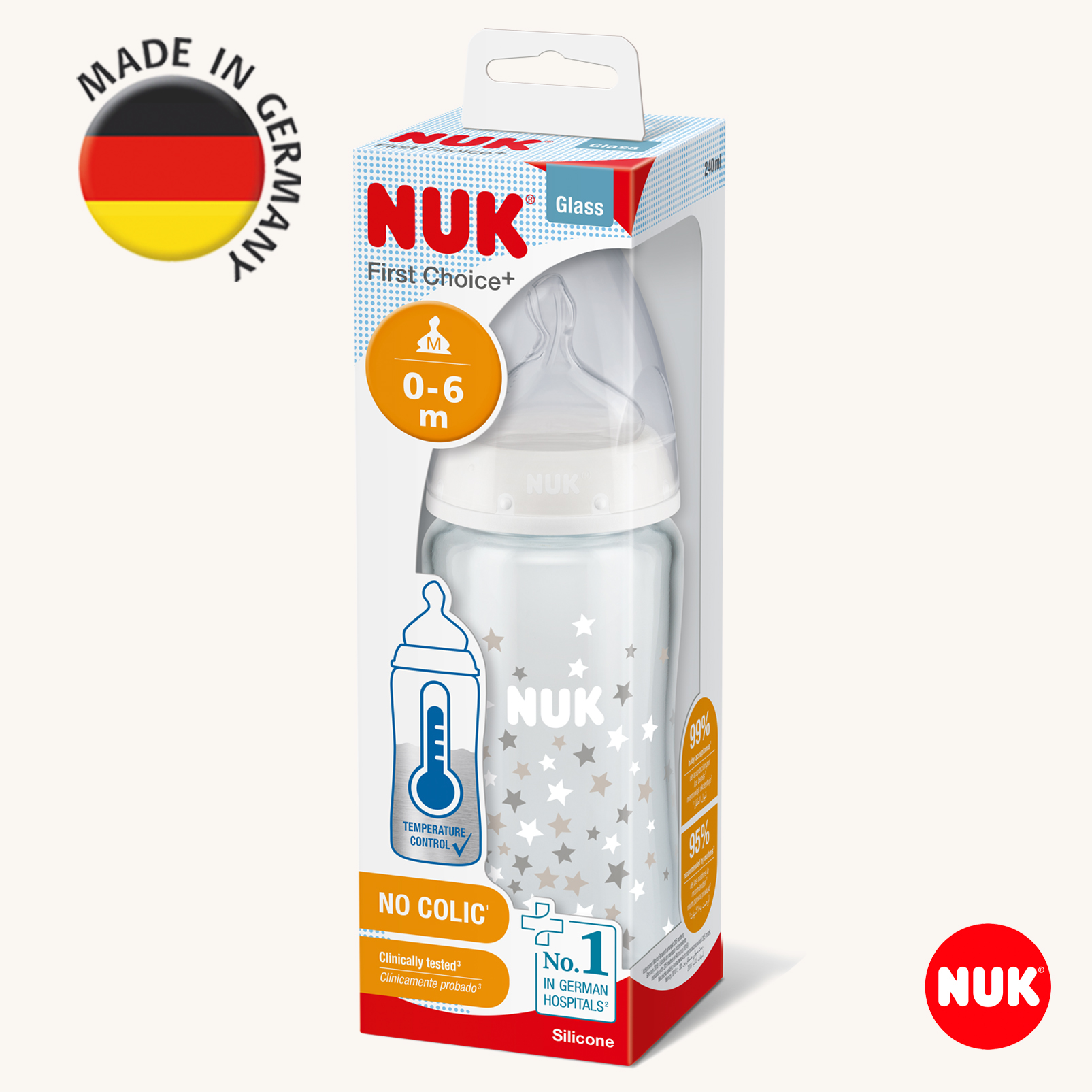Бутылочка Nuk First Choise 240 мл - фото 2