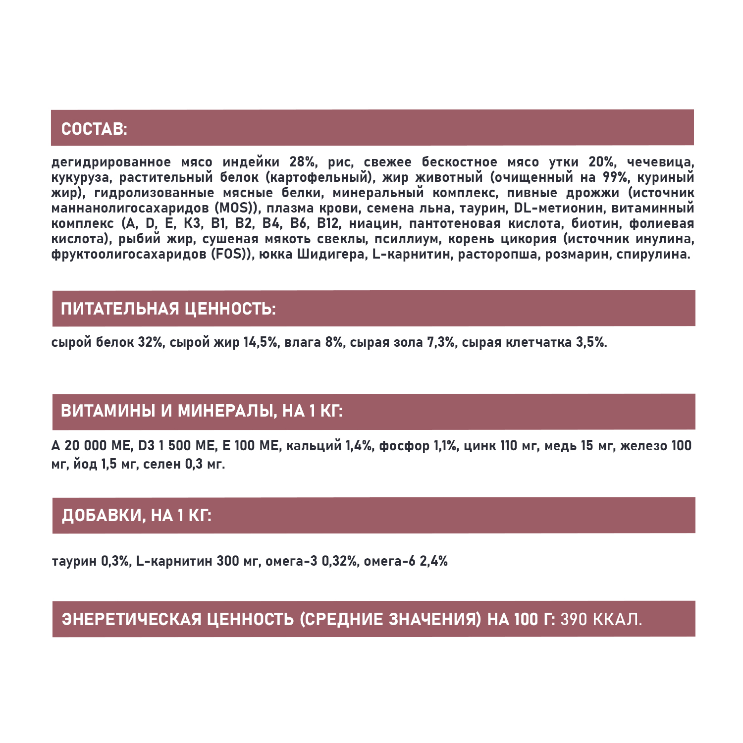 Корм для кошек AWARD Sensitive Digestion с чувствительным пищеварением с мясом утки сухой 1.5кг - фото 5