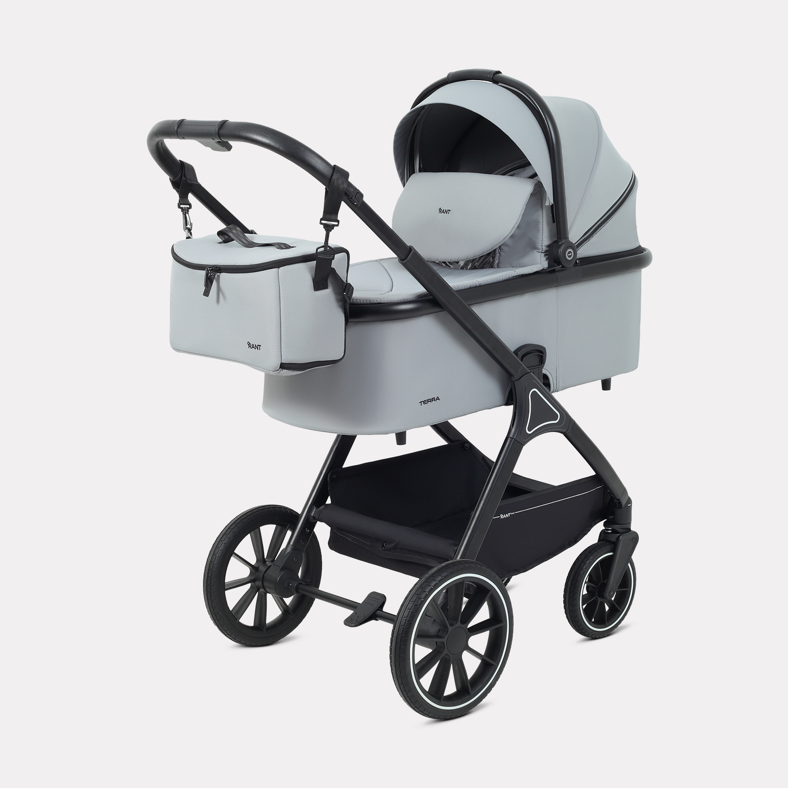 Коляска 2в1 Rant Basic Terra 2в1 серый - фото 1