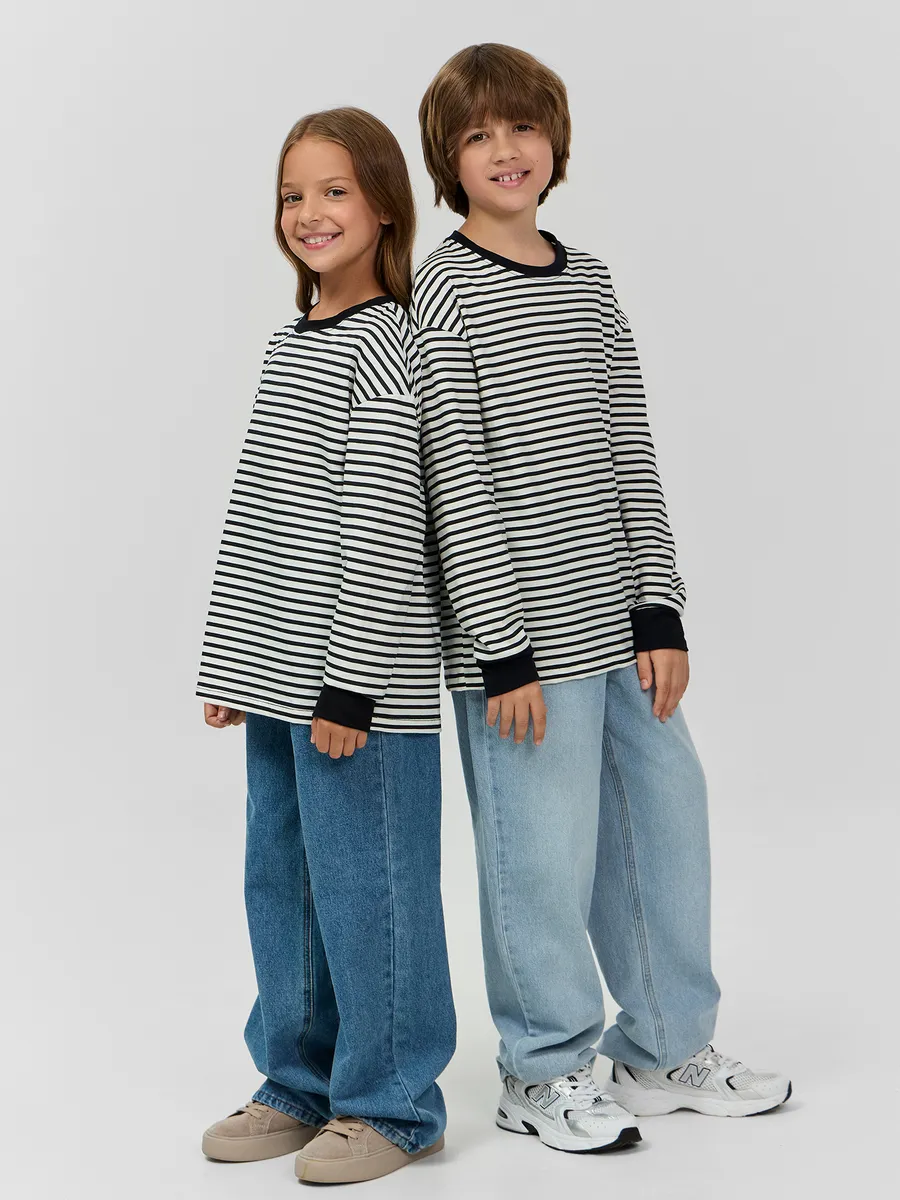 Лонгслив Mark Formelle (Марк Формэль) 123434/1/черно -молочная полоска1 - фото 8