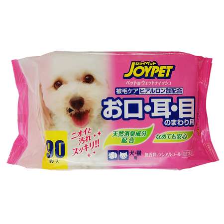 Салфетки влажные для животных Joypet DoggyMan для ухода за пастью ушами глазами 90шт