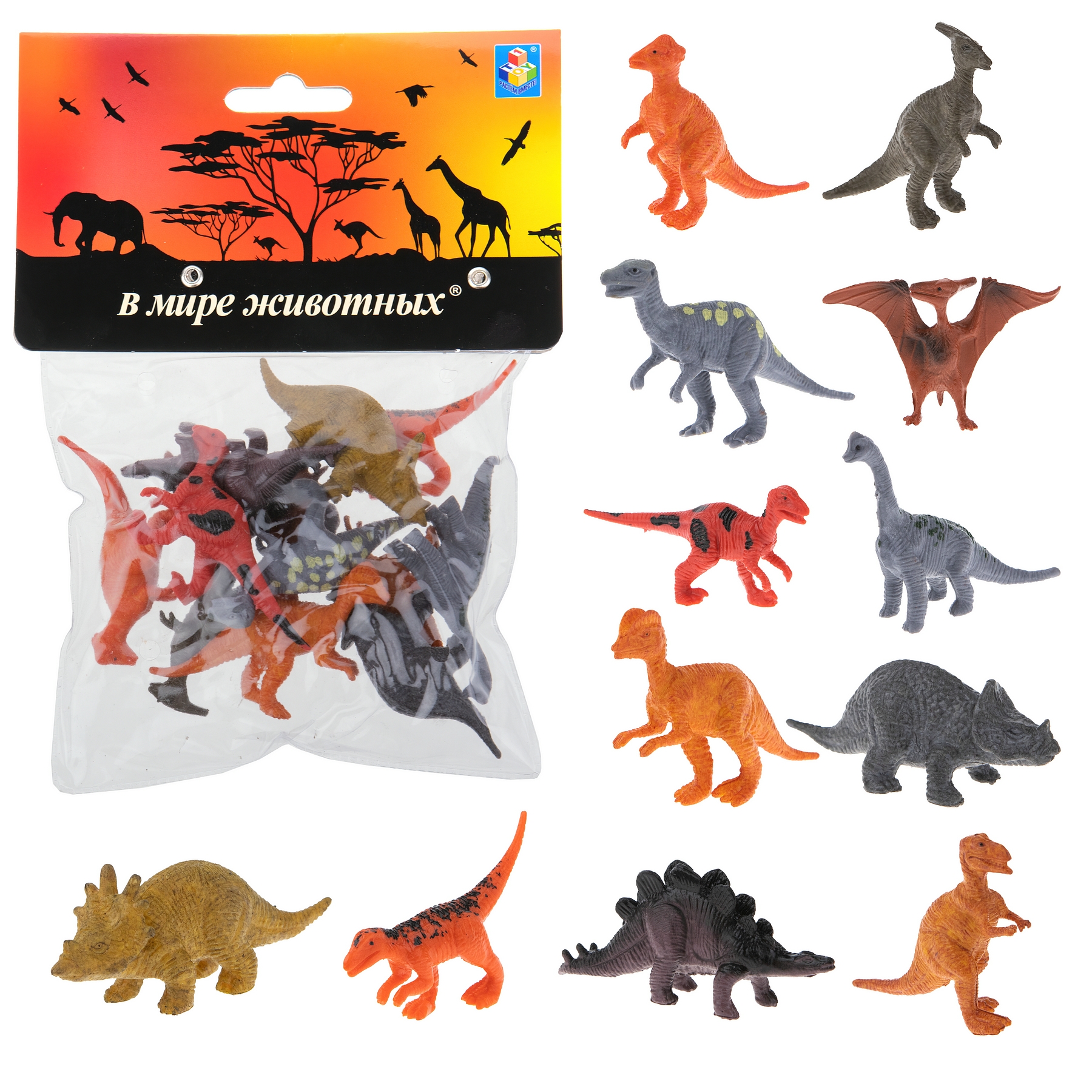 Игровой набор 1TOY В мире животных Динозавры - фото 14