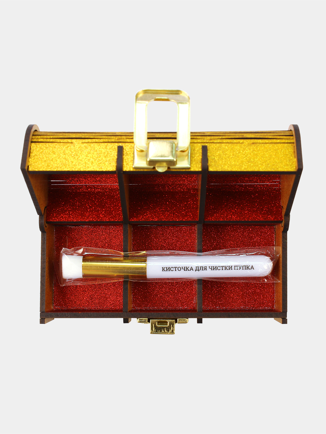 Подарочный набор "Кисточка для чистки пупка. Люкс-версия" (Gold brilliant luxury edition) - фото 3