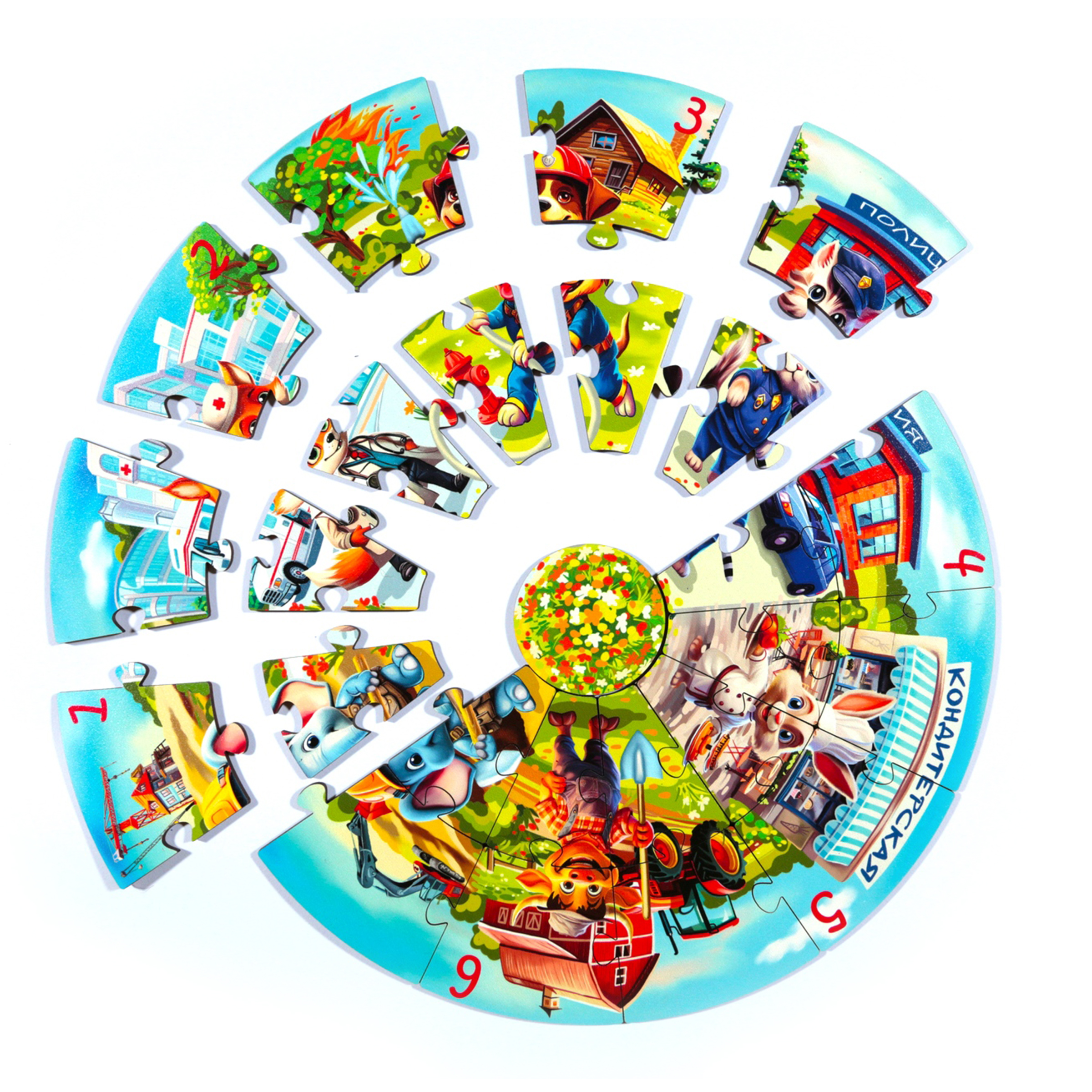 Пазл 1TOY Профессии деревянный - фото 8