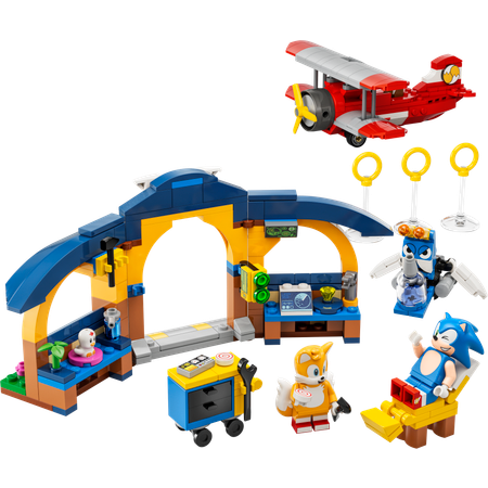Конструктор LEGO Sonic the Hedgehog Мастерская Тейлза и самолет блочный
