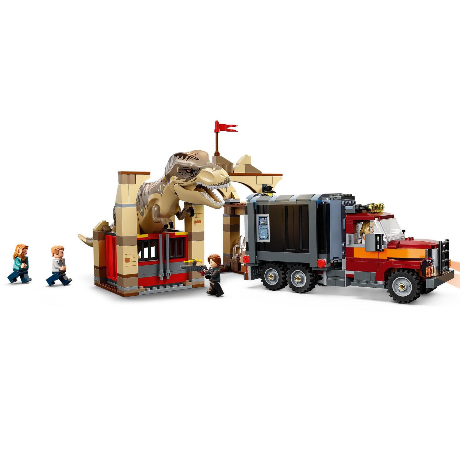 Конструктор LEGO Jurassic World Побег Атроцираптор Тираннозавр 466 дет. - фото 3