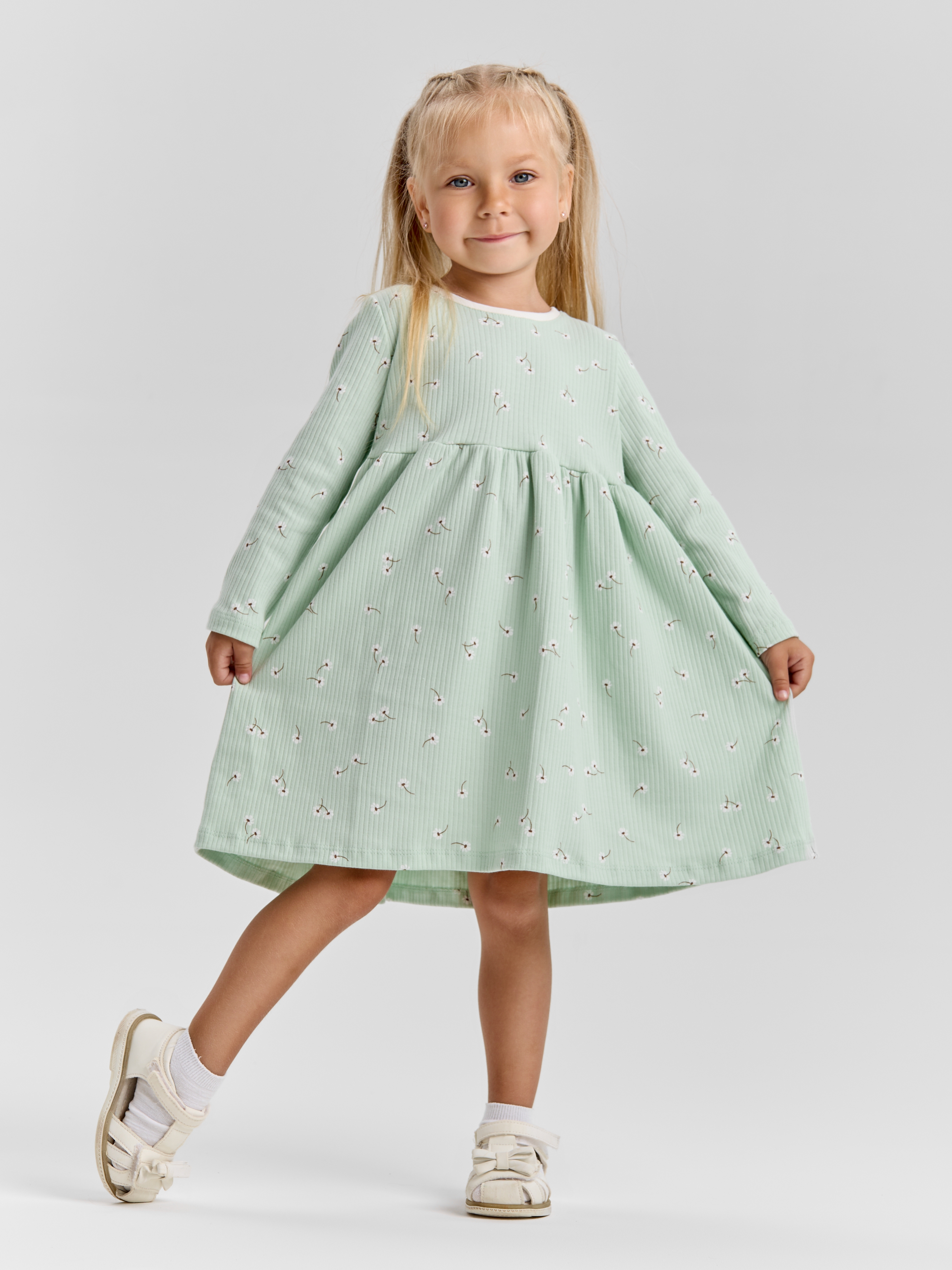 Платье LEVA платье для девочки_маргаритки на нефрите - фото 2