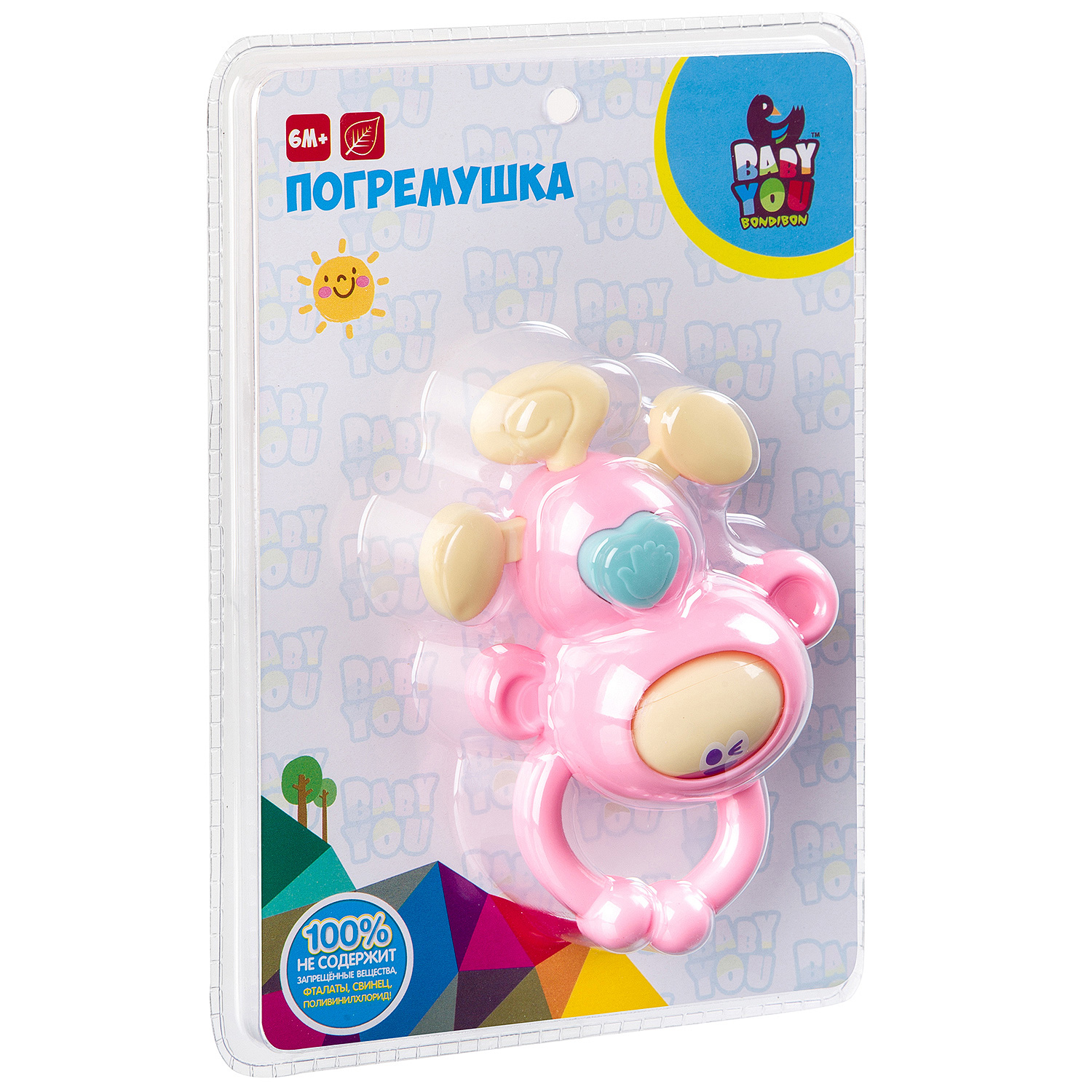 Игрушка Bondibon погремушка развивающая Обезьянка - фото 3