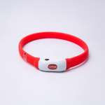 Ошейник ZDK Светящийся LED 40 см красный точечный свет ZooWell
