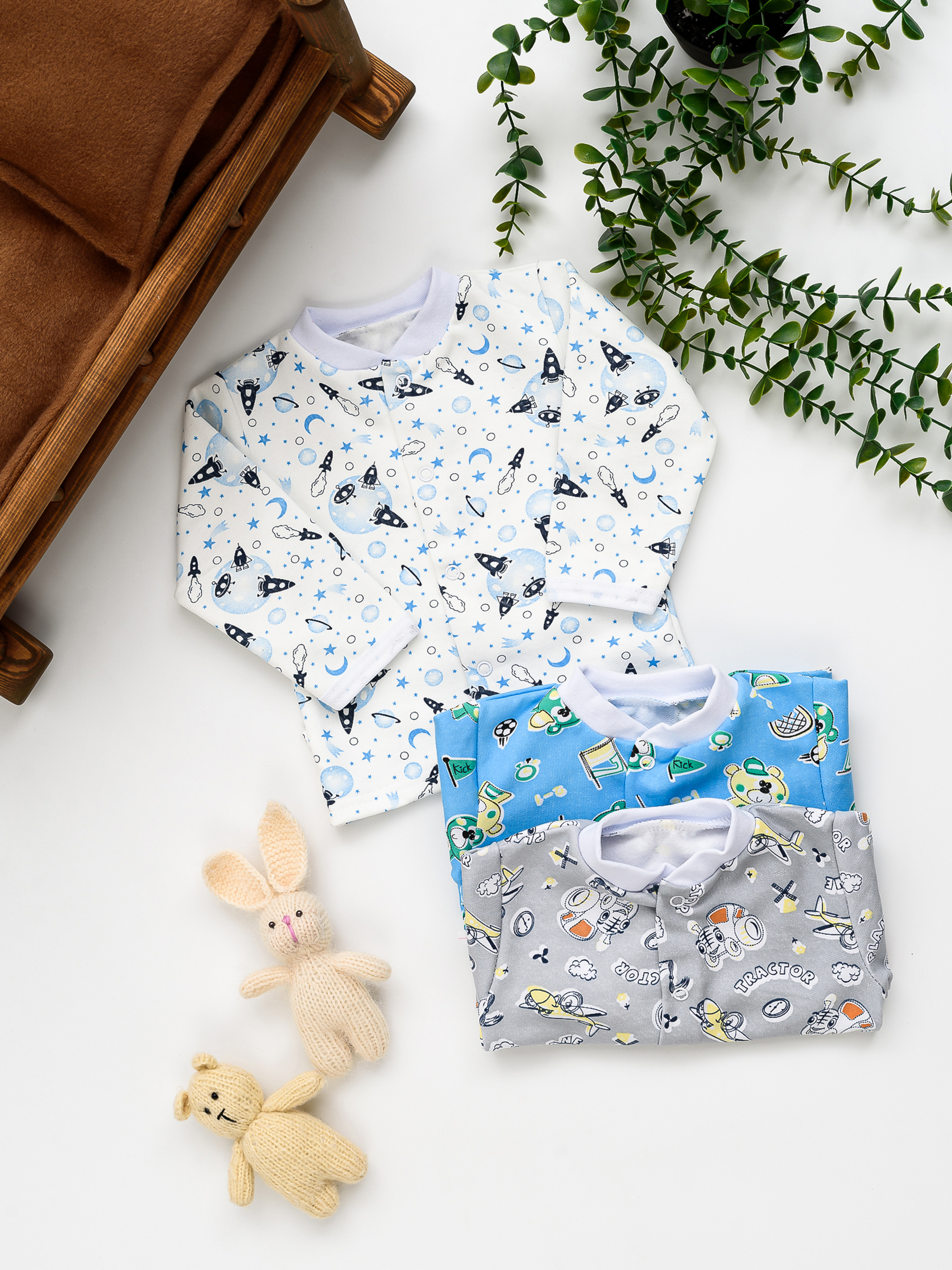 Кофточка 3 шт IVANOVO KIDS КЯК-002мальчик - фото 6