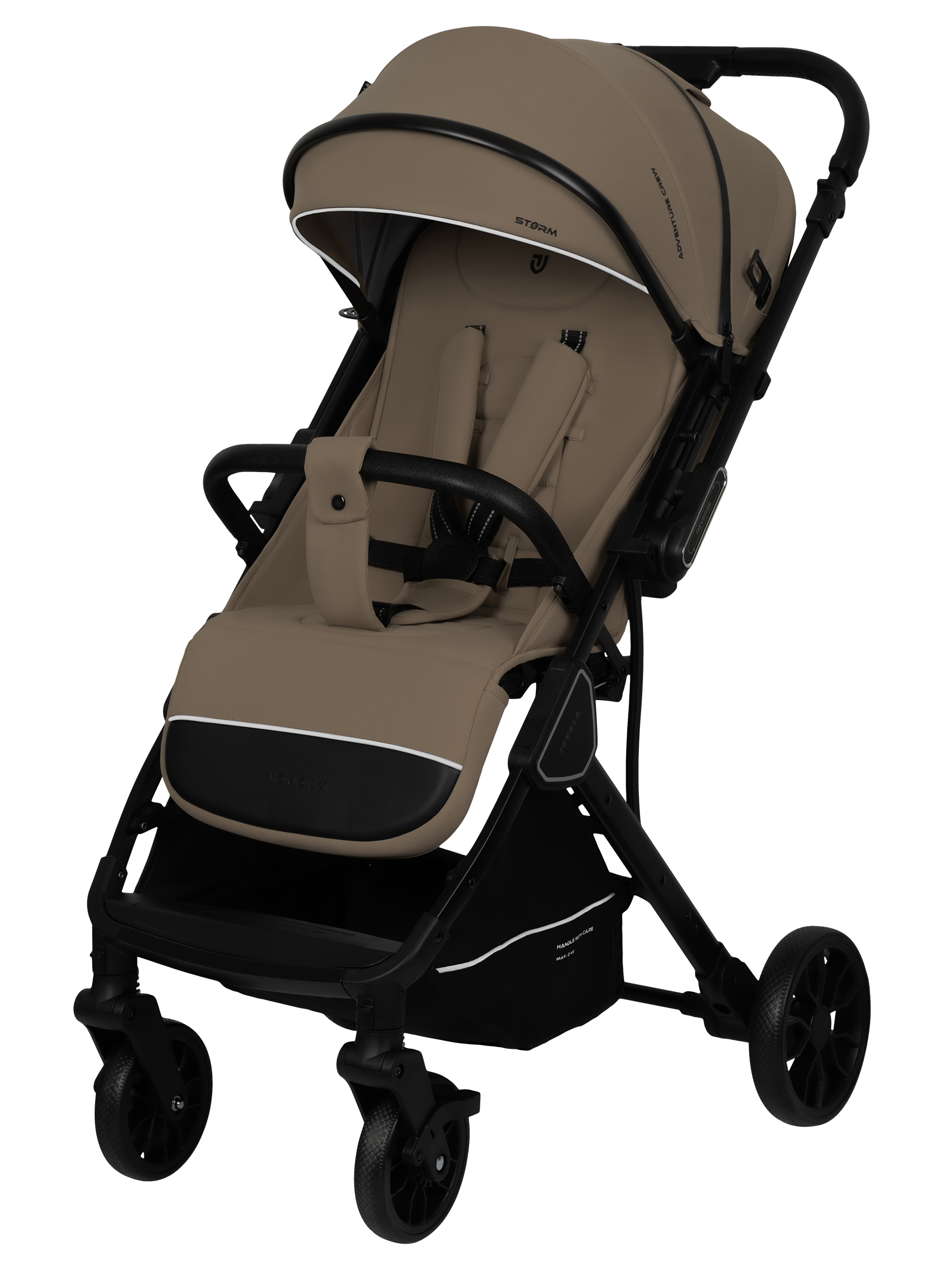 Коляска прогулочная JOVOLA Storm, бежевый - фото 13