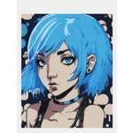 Картина по номерам Selfica Голубые волосы