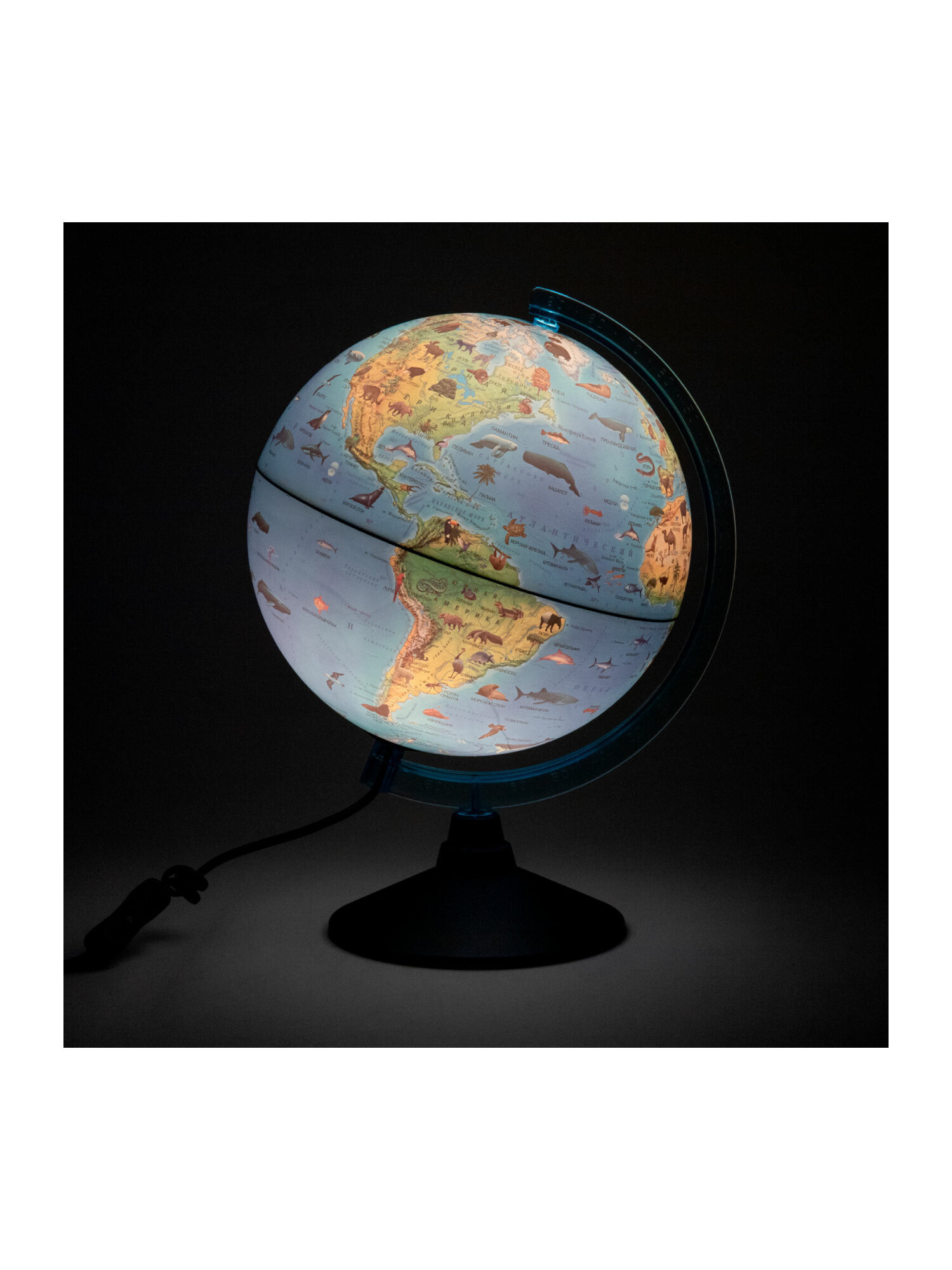 Глобус Globen интерактивный зоогеографический с подсветкой и VR очками диаметр 25 см - фото 15