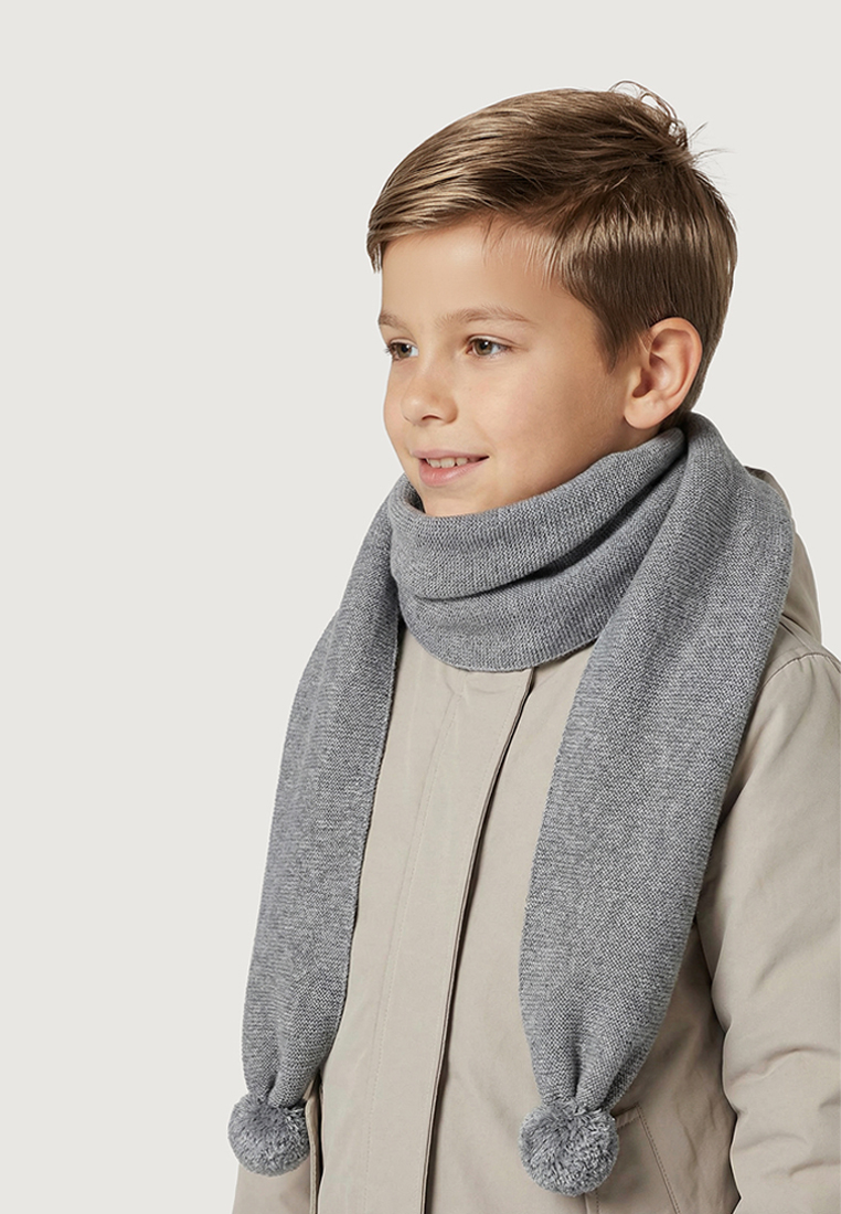 Шарф NIKASTYLE 17м21926 серый меланж - фото 1