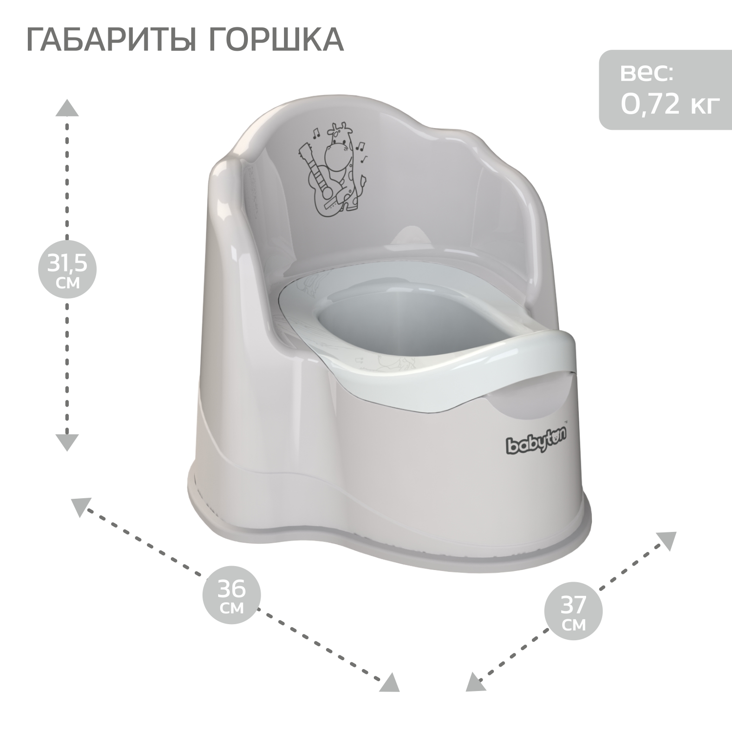 Набор для купания и гигиены Babyton серый - фото 10
