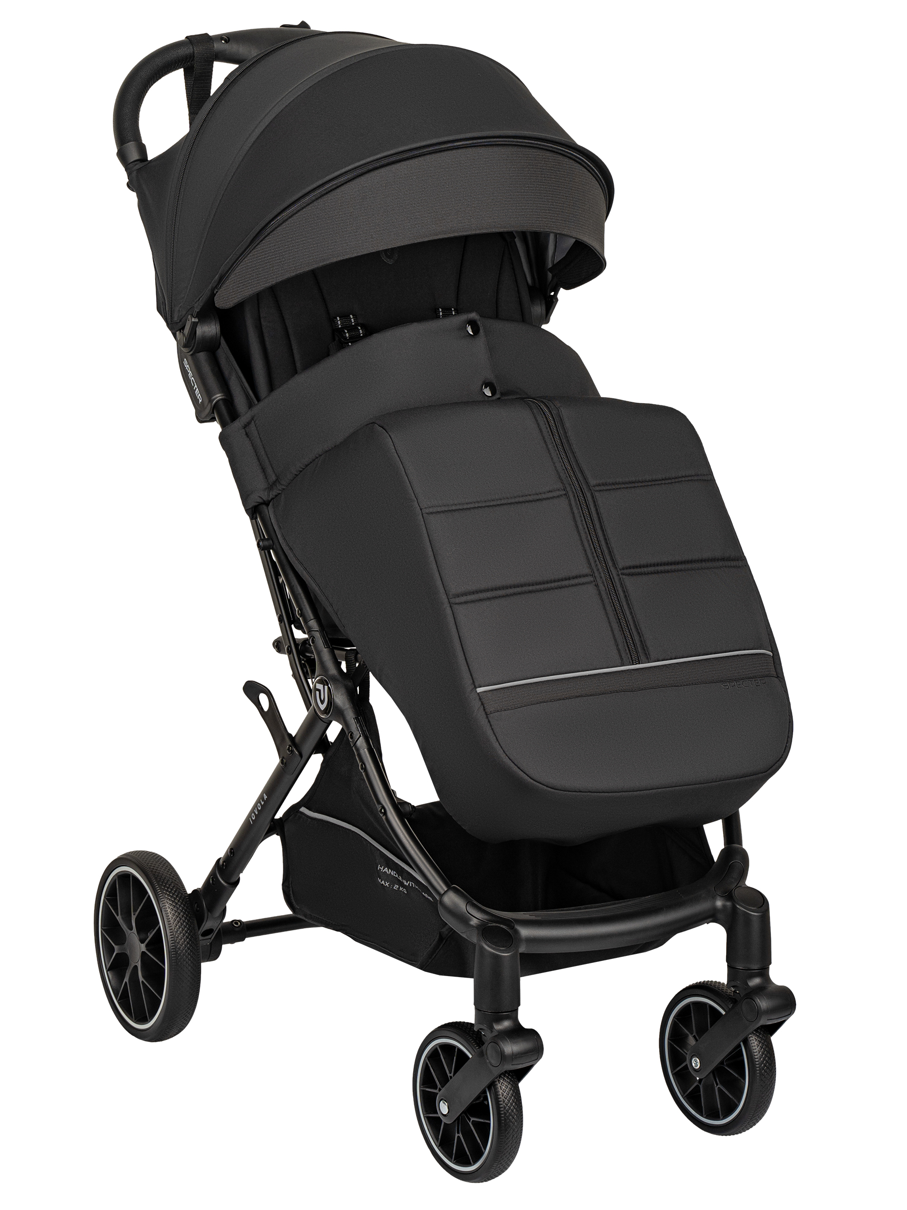 Коляска прогулочная JOVOLA Specter черный - фото 15