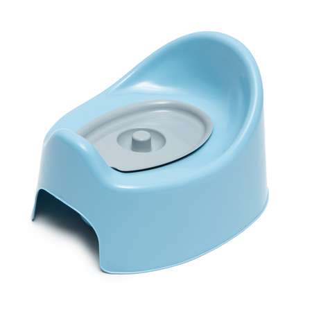 Горшок Babyton с крышкой голубой 17-0001-КГ
