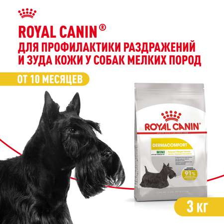 Корм для собак ROYAL CANIN Mini Dermacomfort при раздраженной и зудящей коже 3кг