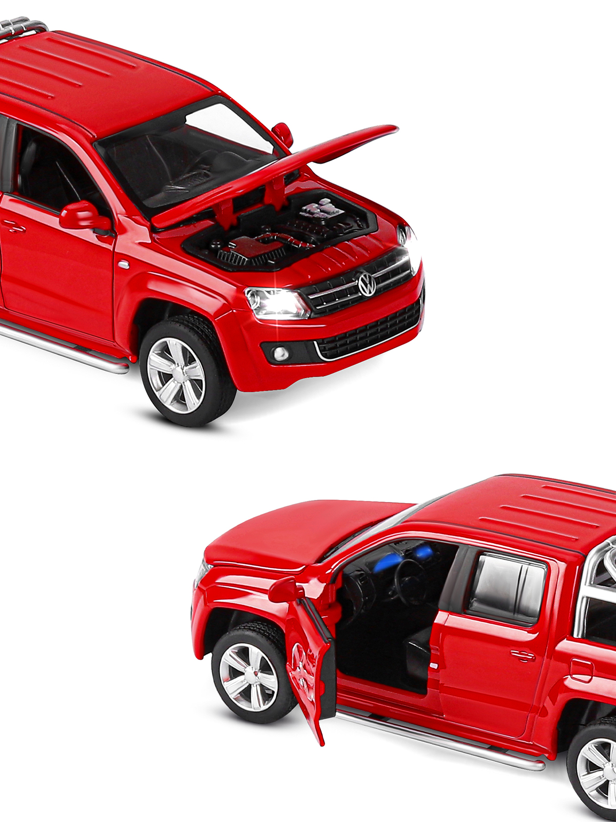 Пикап АВТОпанорама Volkswagen Amarok 1:30 JB1251805 - фото 13