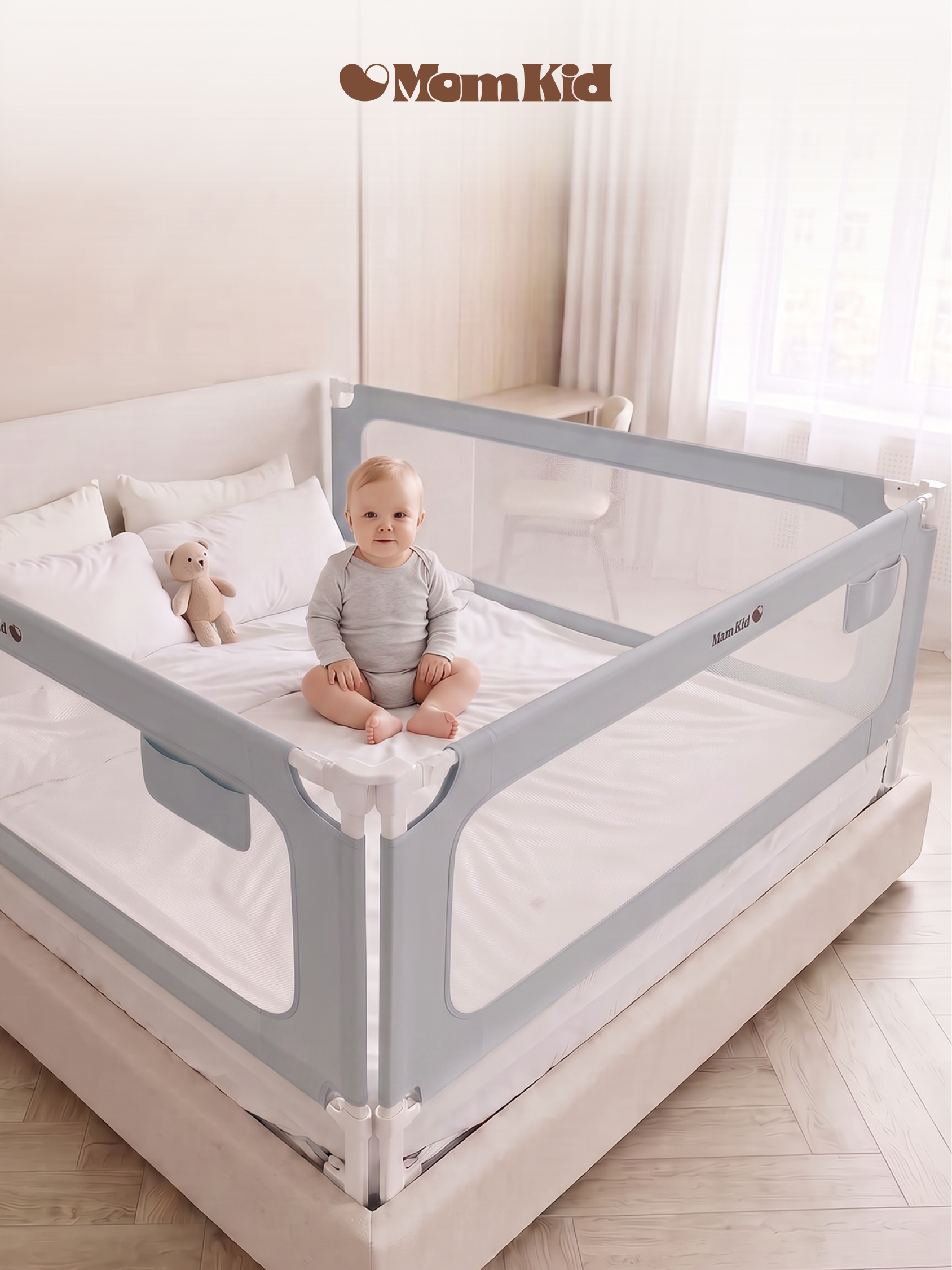 Барьер-ограничитель MomKid Защитный бортик на кровать 160 см - фото 21