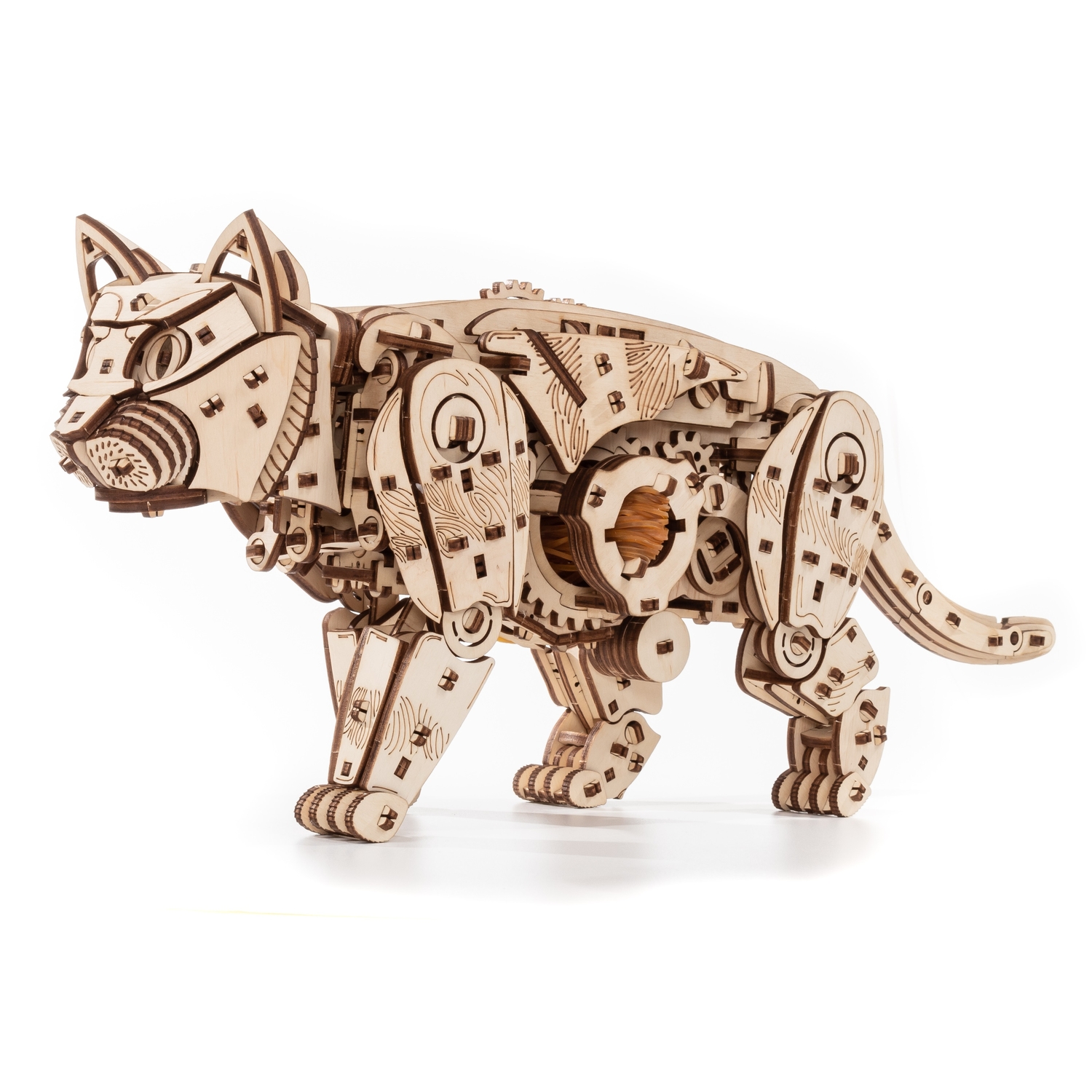 Конструктор Eco Wood Art Дикий Кот деревянный - фото 18