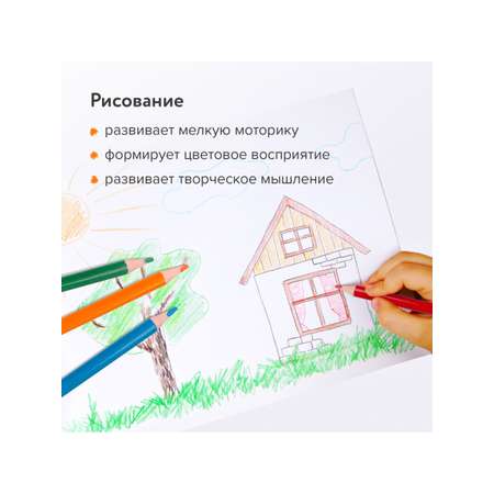 Карандаши цветные Brauberg 18 шт.