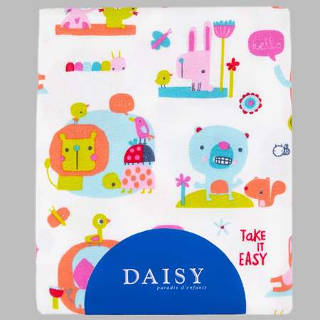 Пеленка фланелевая Daisy 1шт 90х145см слоники