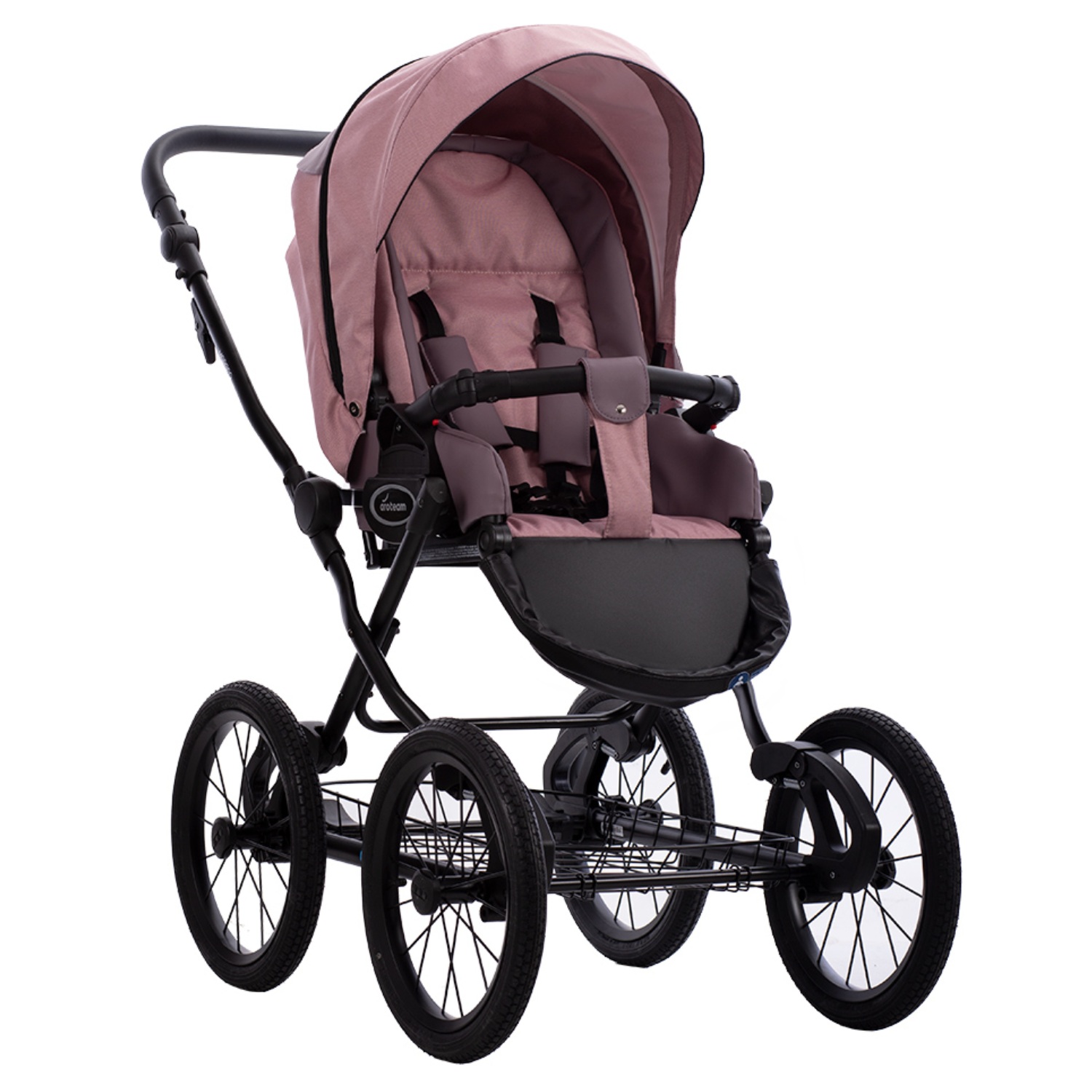 Коляска 2в1 Aroteam Moreno SL 04 розовый - фото 3