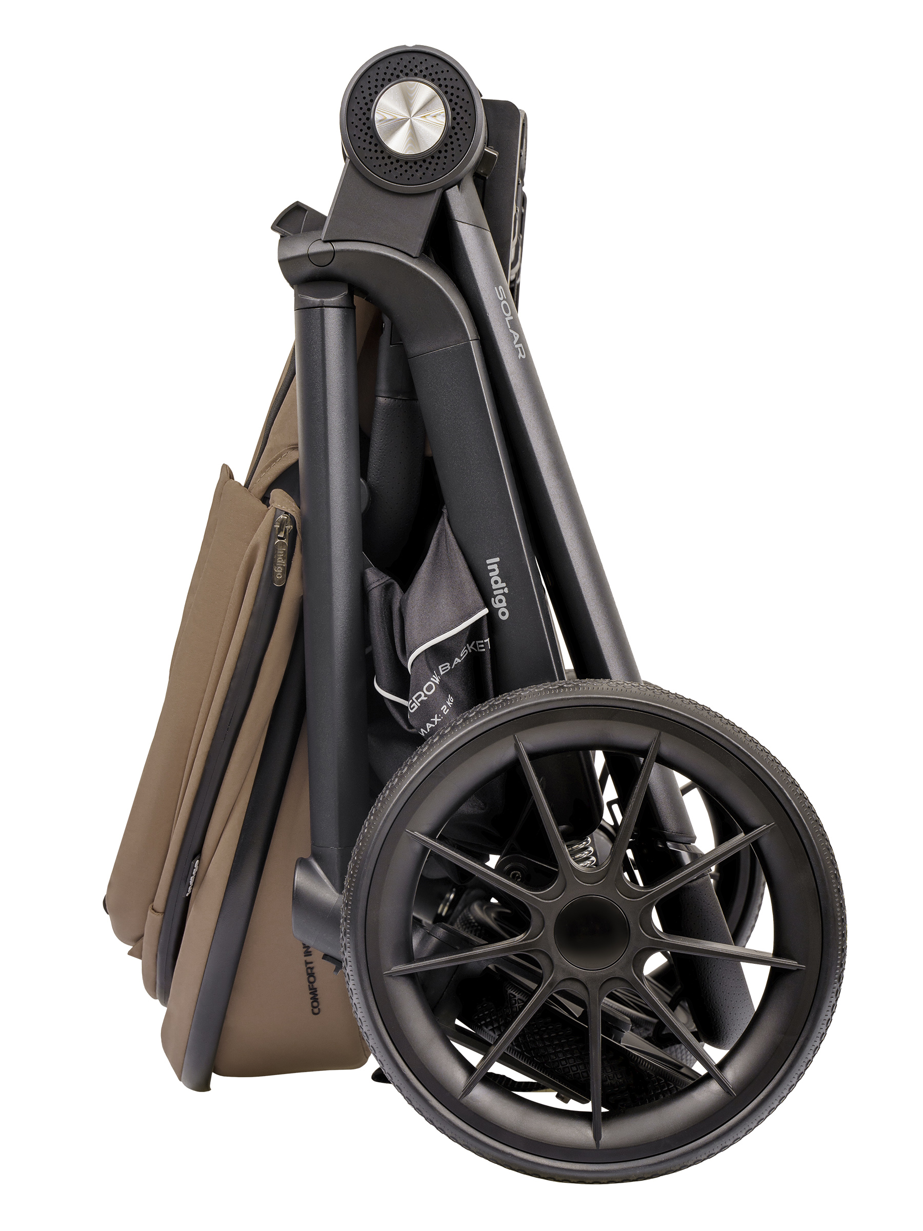 Коляска 3в1 Indigo Solar темно-бежевый - фото 28