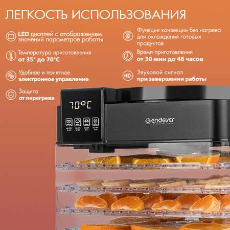 Электрическая сушилка ENDEVER ENDEVER Skyline FD-63