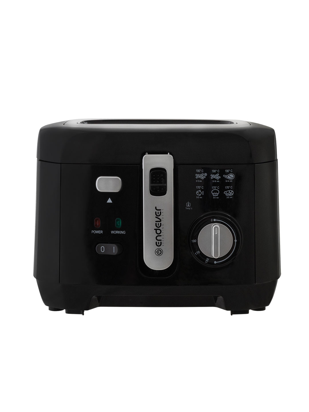 Фритюрница ENDEVER Skyline FR-114 2000 Вт 5 л съемная чаша черный/стальной - фото 7