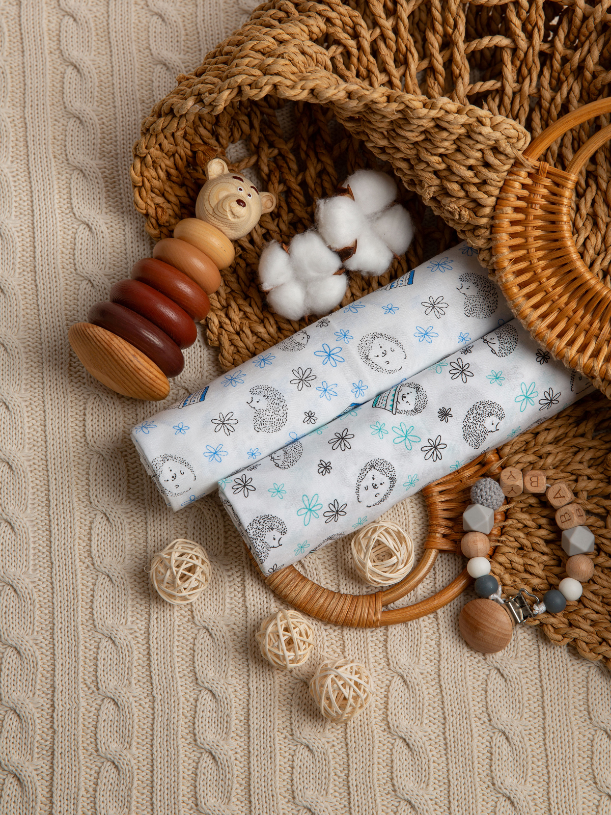 Пелёнка Чудо-Чадо Вариации ситец 95х120 см 2 шт. - фото 1