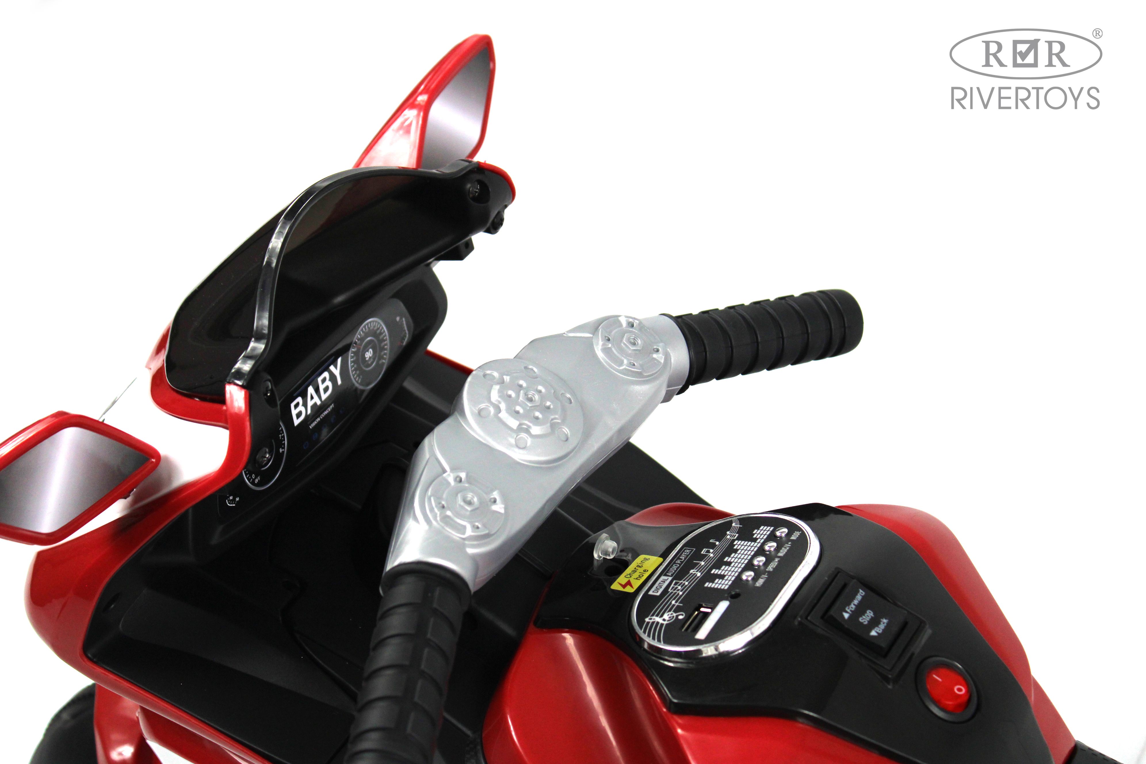 Электромобиль RIVERTOYS K222AM-RED - фото 10