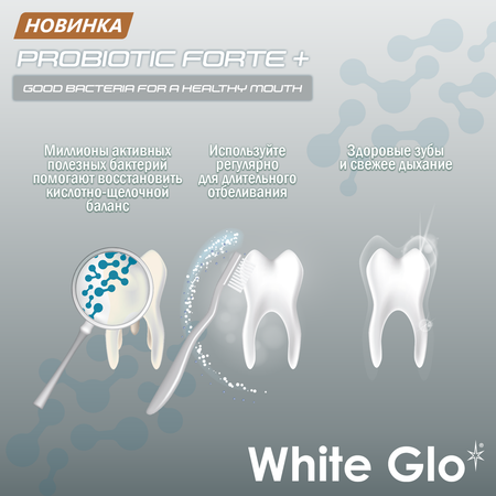 Зубная паста WHITE GLO