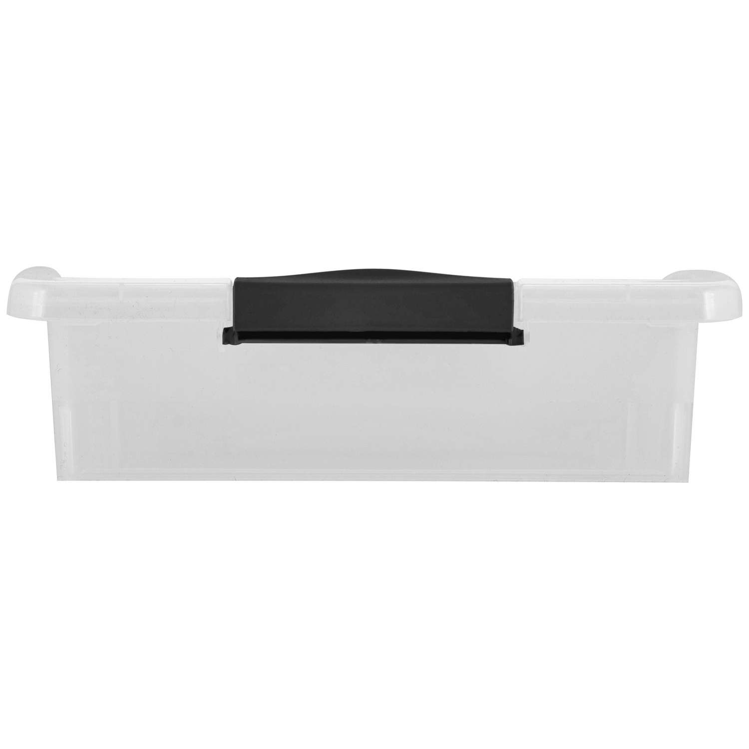 Ящик для хранения Keeplex mini пластиковый с защелками 1.25л прозрачный кристалл - фото 2