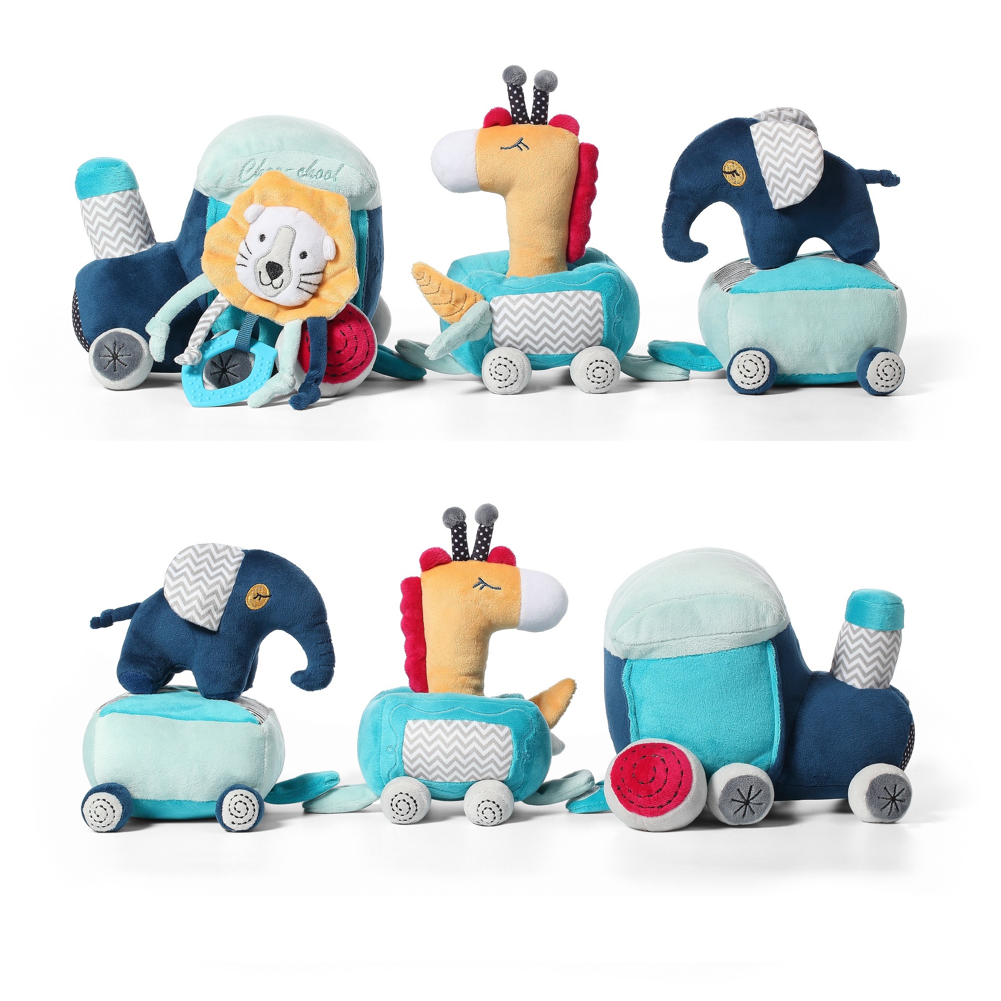 Игрушка мягкая Babyono SAFARI TRAIN 18 см - фото 3