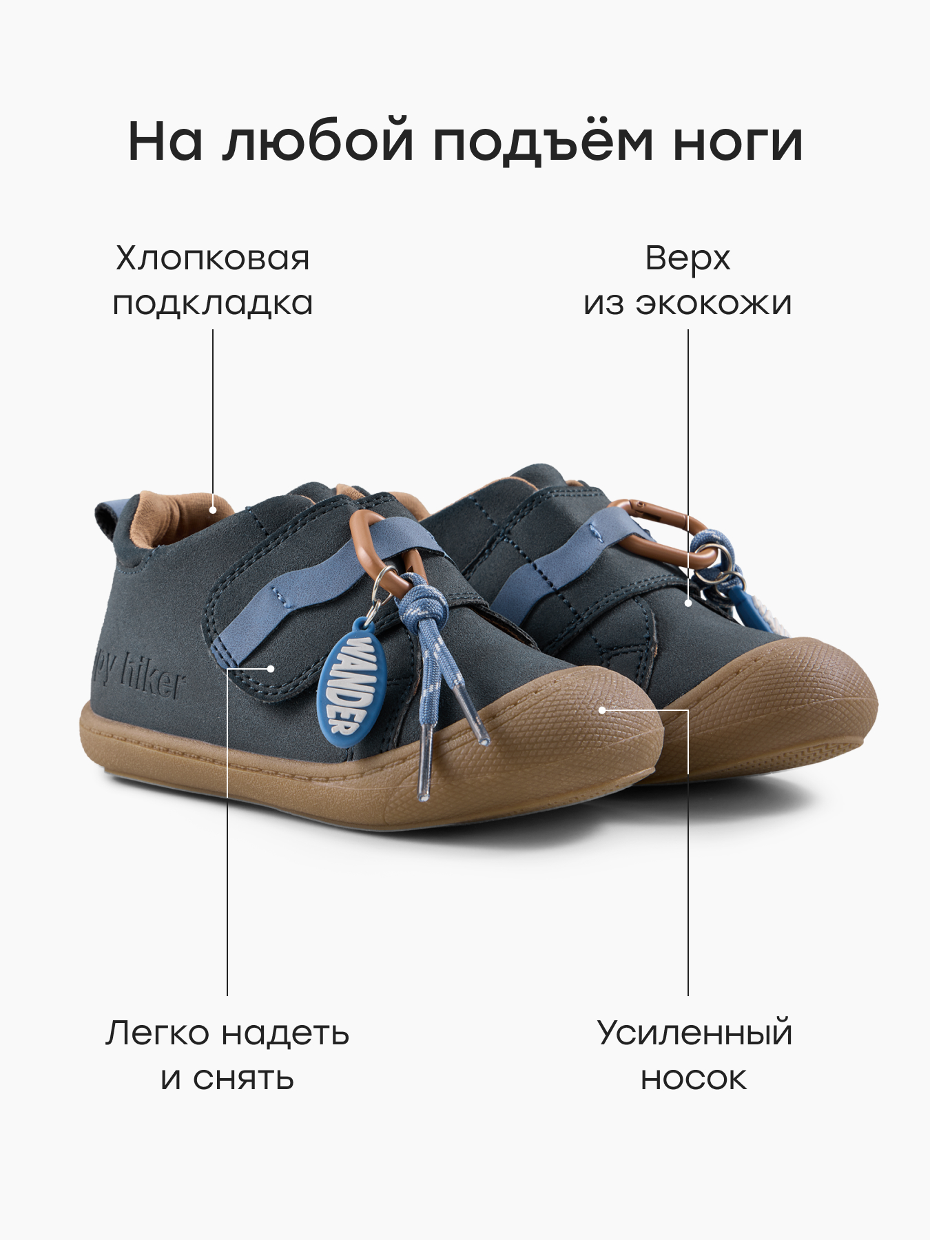 Полуботинки Happy Baby 86726_dark-blue - фото 3