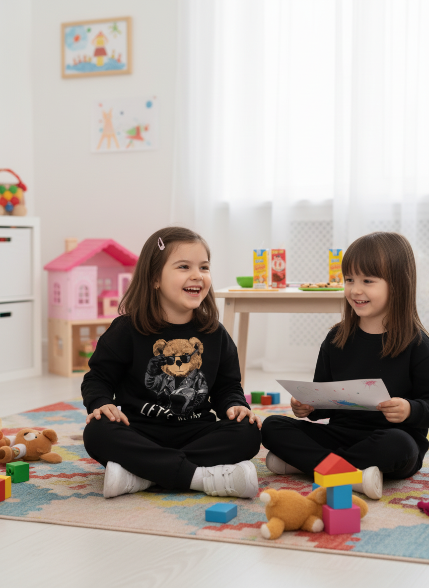 Костюм Утенок 7045г черный тедди байкер - фото 5