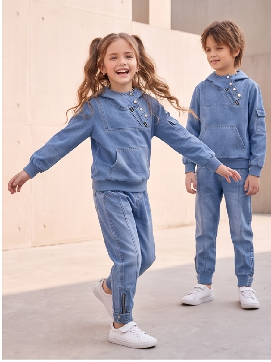 Костюм Artcher kids КостюмДжинс0001Голубой - фото 6