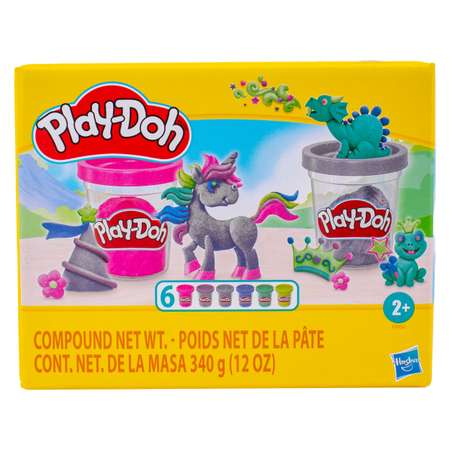 Масса для лепки Hasbro Play-Doh Блестящая коллекция 6 цв.