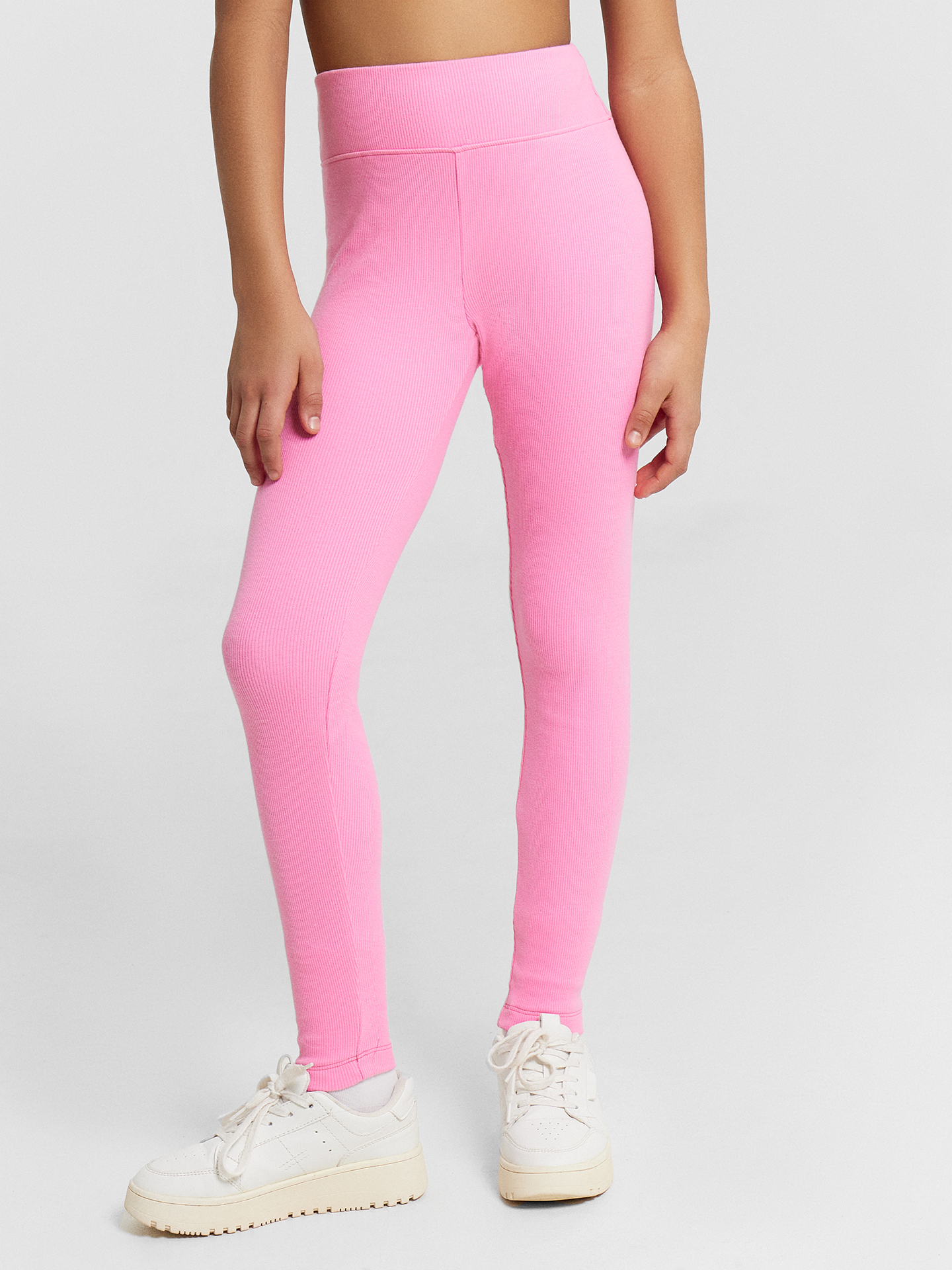 Изображение товара Леггинсы для девочки Mark Formelle хлопковые тонкие с рисунком